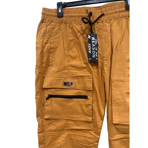 Reason Brand Co. Cargo Parachute Pants Men's 2XL Timber Lightweight - Picture 2 of 9